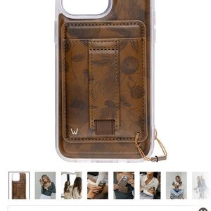 Walli leather phone case with removable wallet holder iPhone 13/14